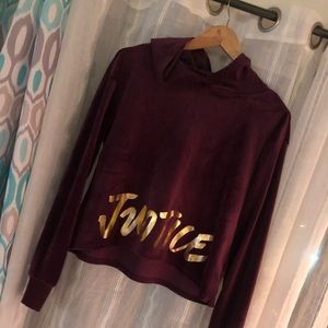 Girls new justice hoodie sweatshirt size 14